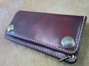 2ボタンロング赤茶-1