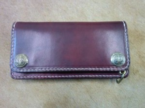 2ボタンロング赤茶-3