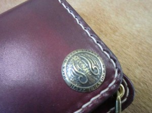 2ボタンロング赤茶-7