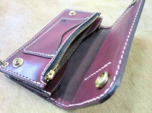 2ボタンロング赤茶-5