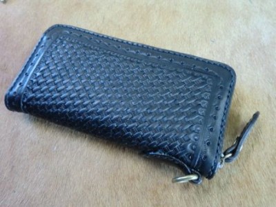 ラウンドジップバスケットブラス-5