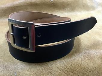 ウエスト112cmまで対応のベルト/丘染め青